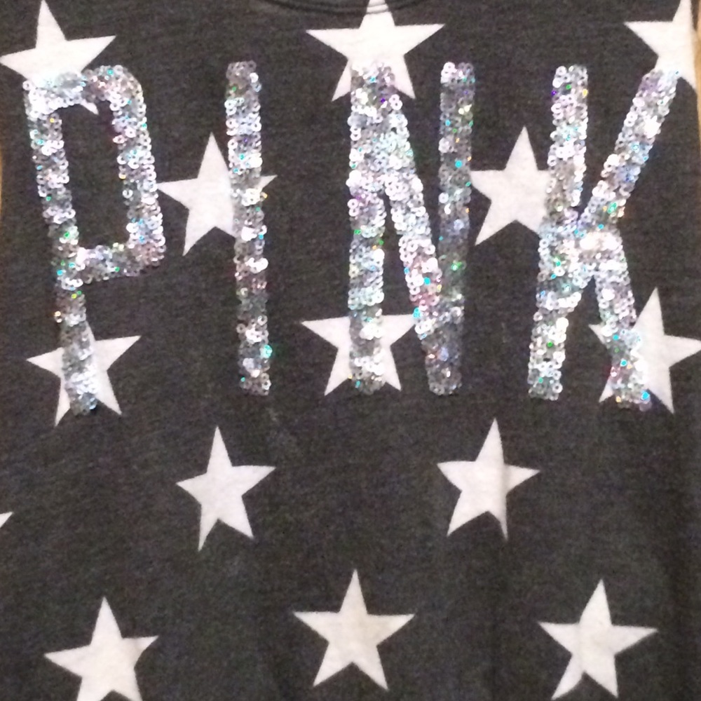 PINK sparkle tank top